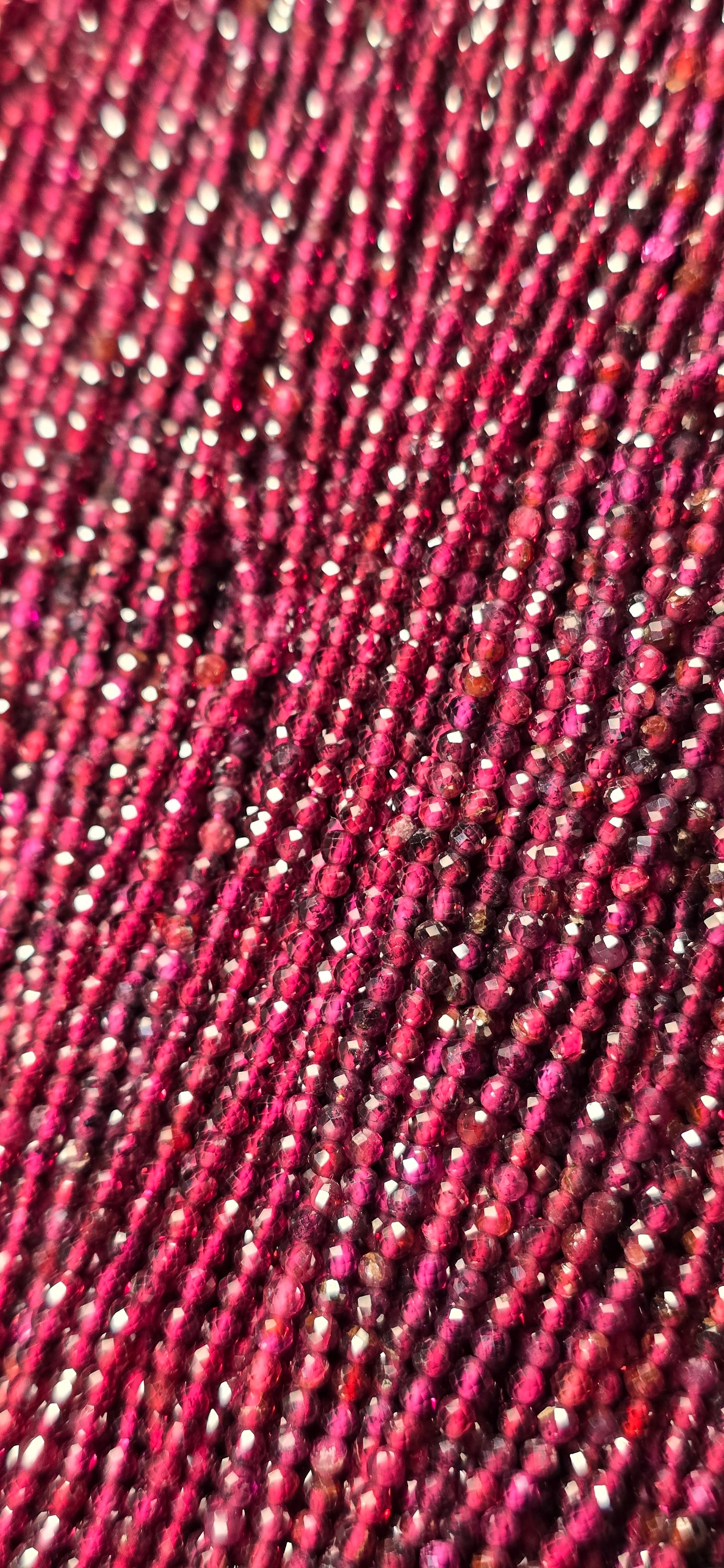 Garnet Beads - Facet