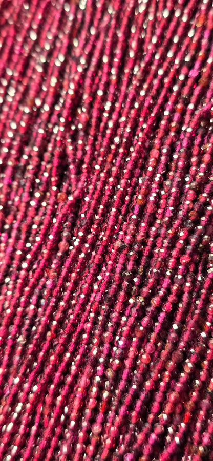 Garnet Beads - Facet