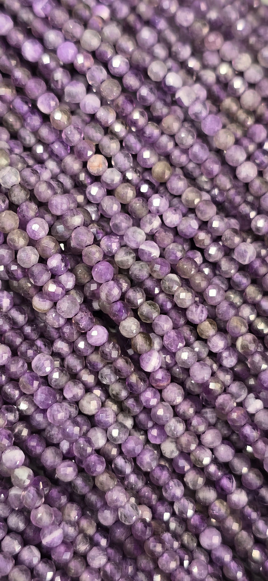 Chevron Amethyst Beads - Facet