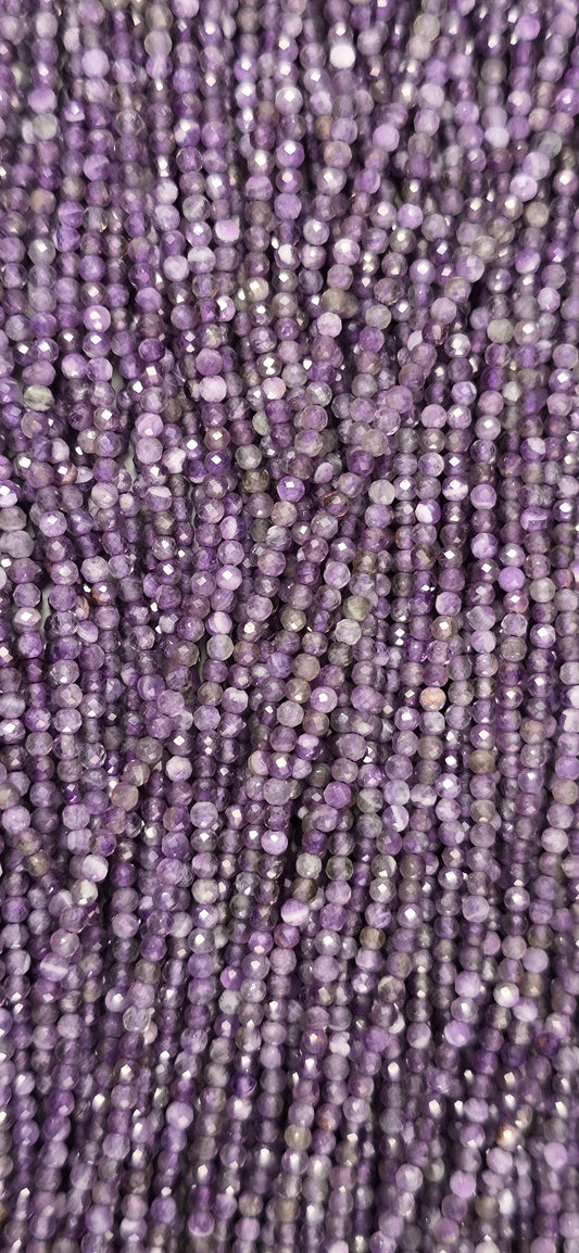 Chevron Amethyst Beads - Facet