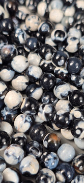 Orca Agate Beads - Round