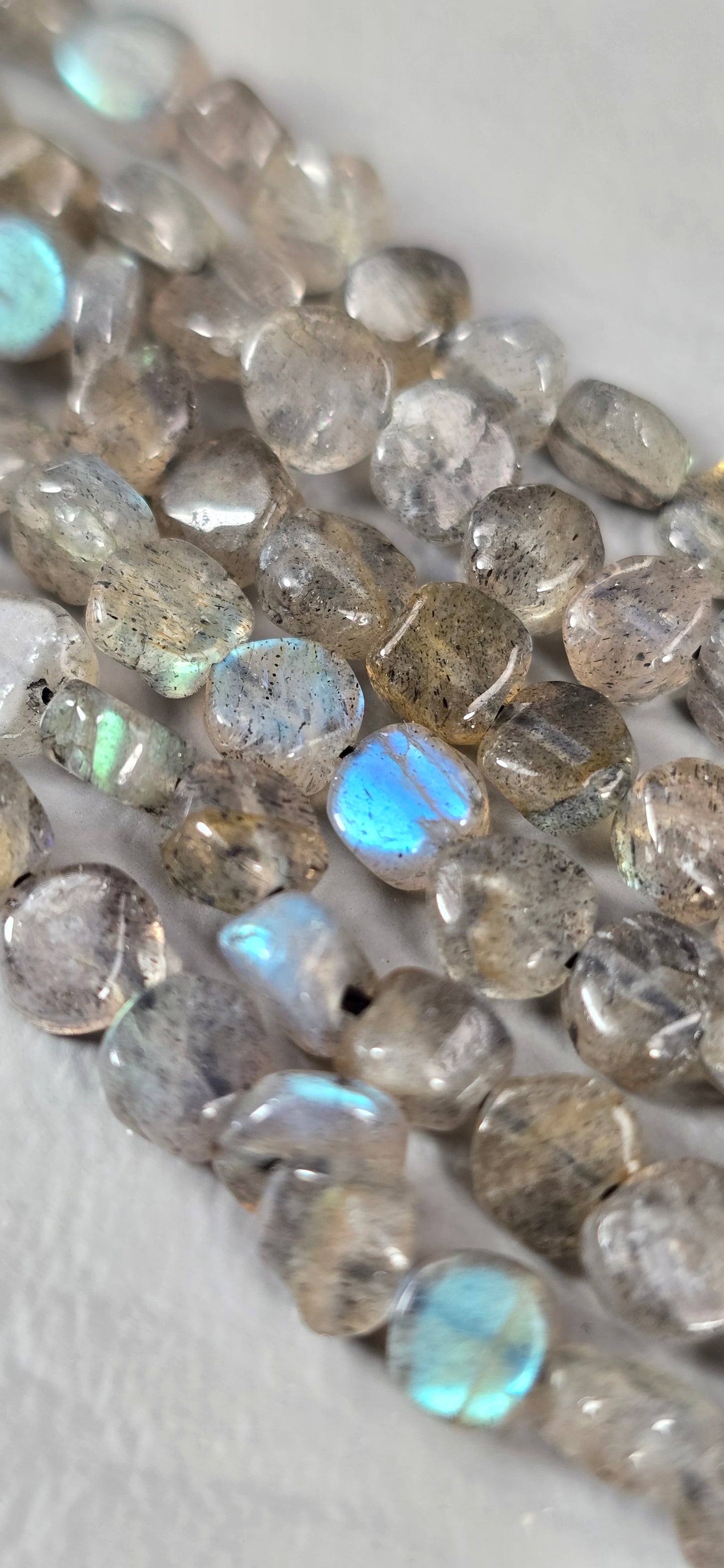 Labradorite "Coin" Beads - Freeform