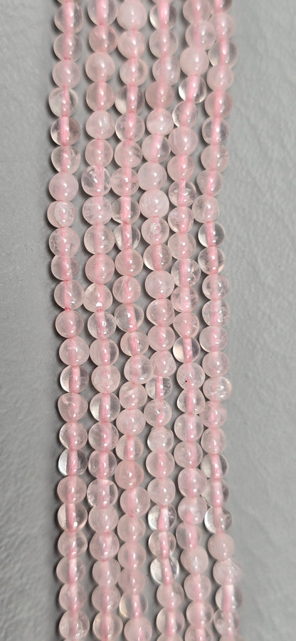 Rose Quartz Beads - Round