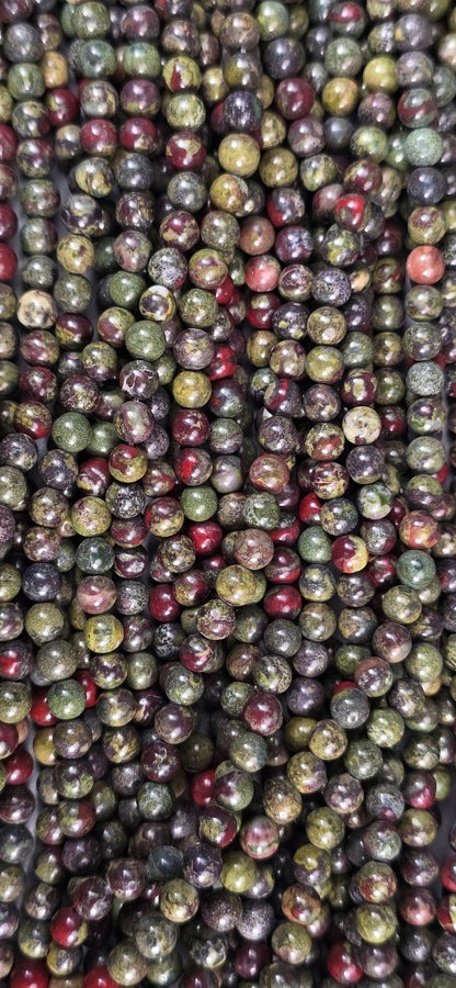 Dragon Blood Jasper Beads - Round