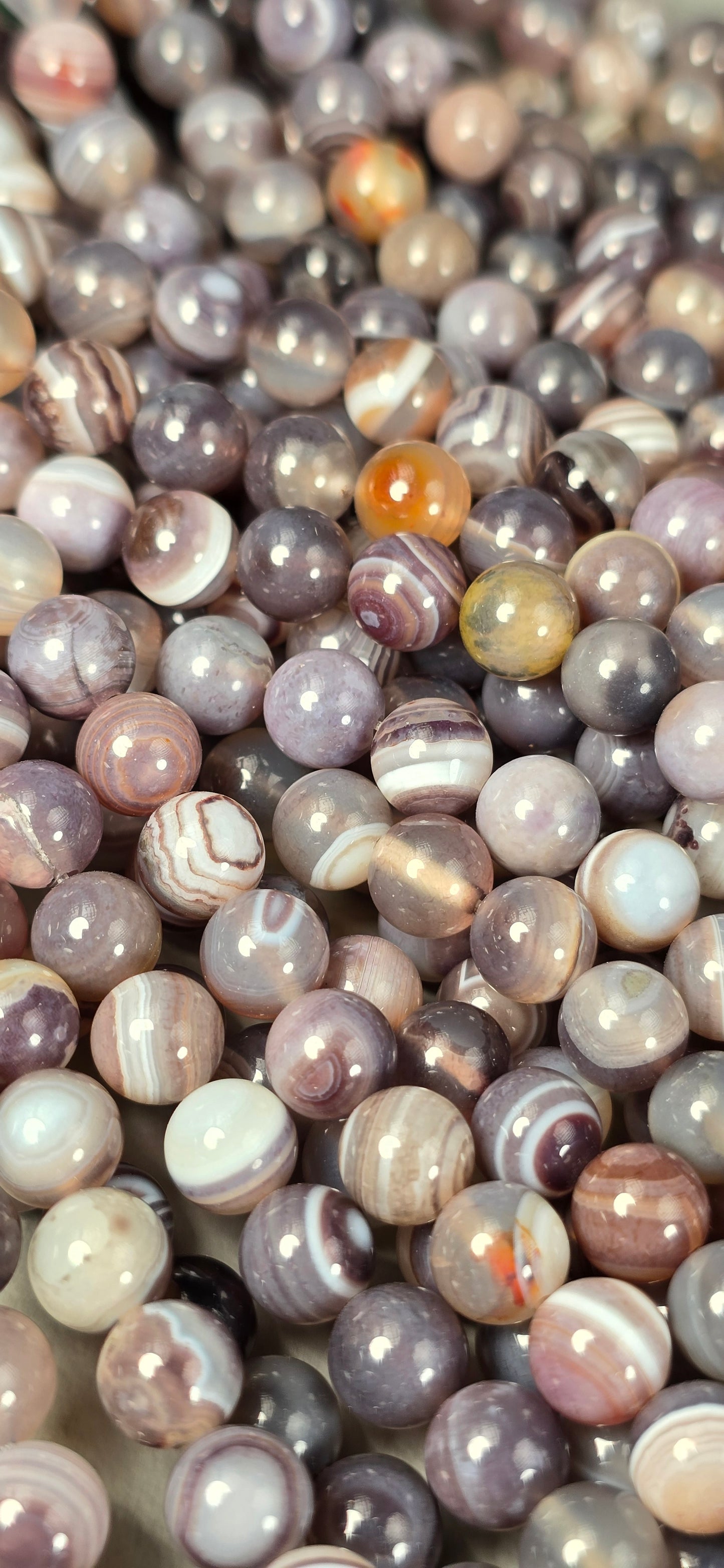 Botswana Agate Beads - Round