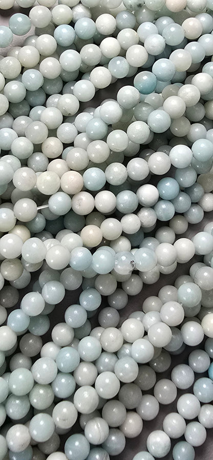 Amazonite Blue Beads - Round
