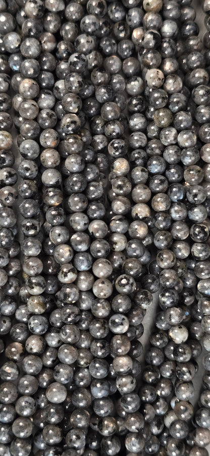 Larvikite Beads - Round