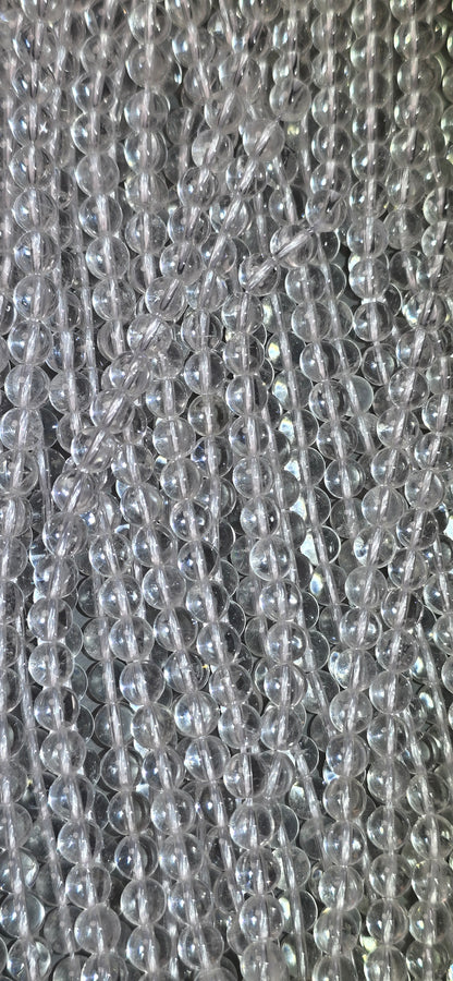 Clear Quartz Beads - Round