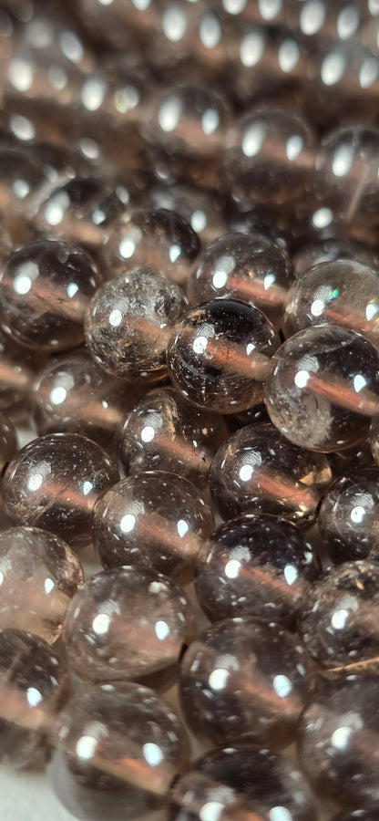 Smoky Quartz Beads - Round