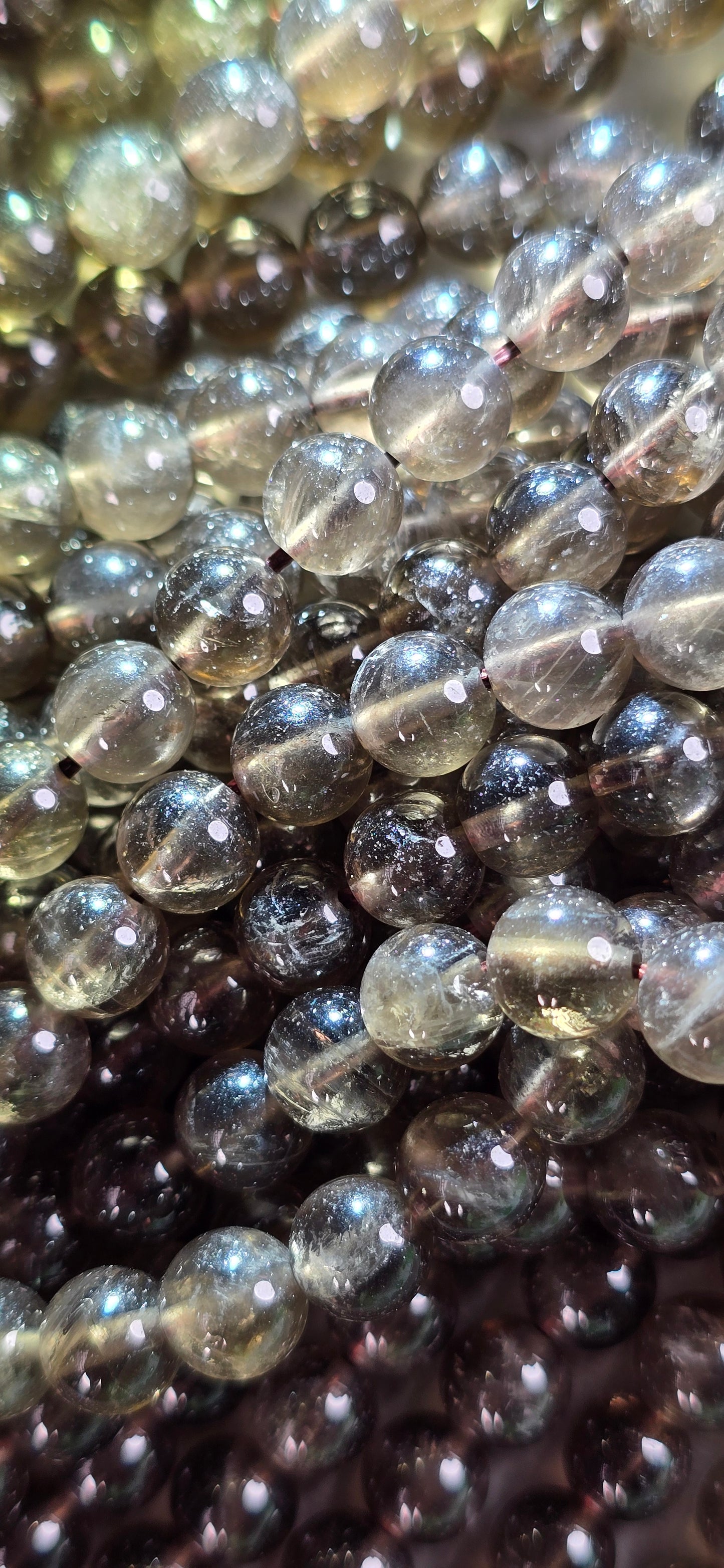 Smoky Quartz Beads - Round