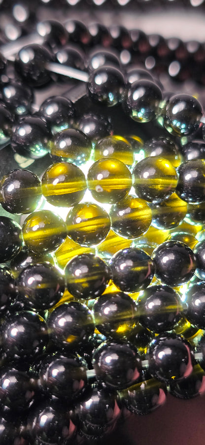 Obsidian Beads - Round