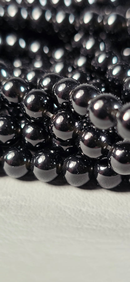 Obsidian Beads - Round