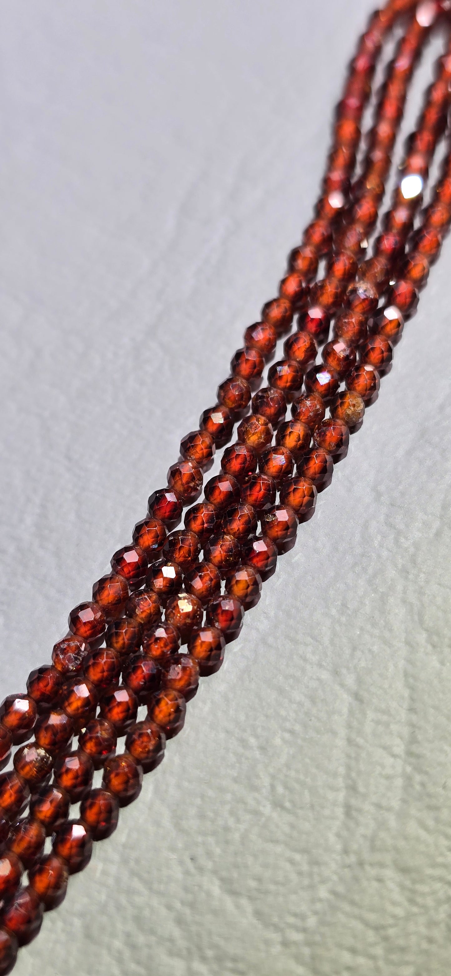 Hessonite Beads - Facet