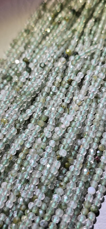 Chlorite Quartz Beads - Facet