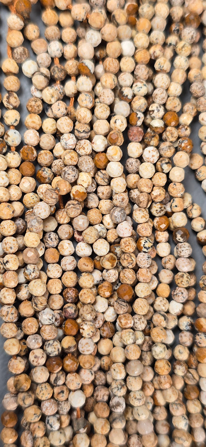 Picture Jasper Beads - Facet