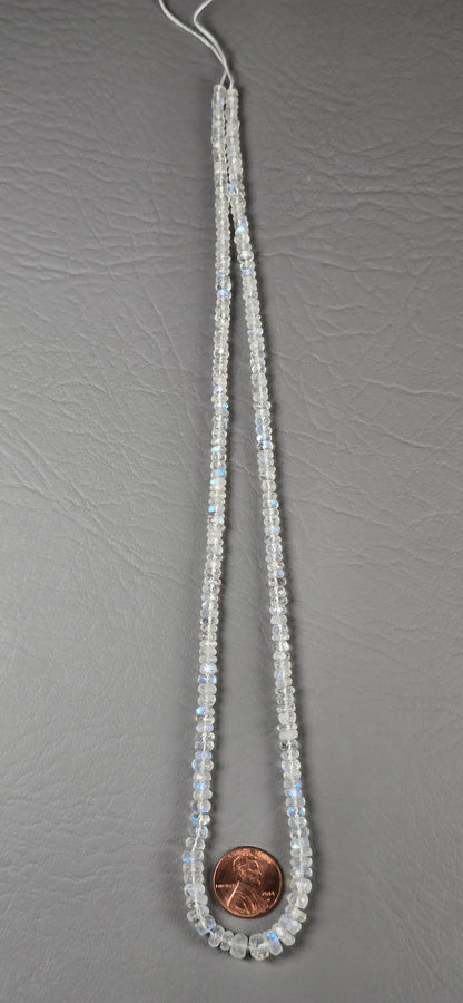 Rainbow Moonstone High Grade Beads - Facet