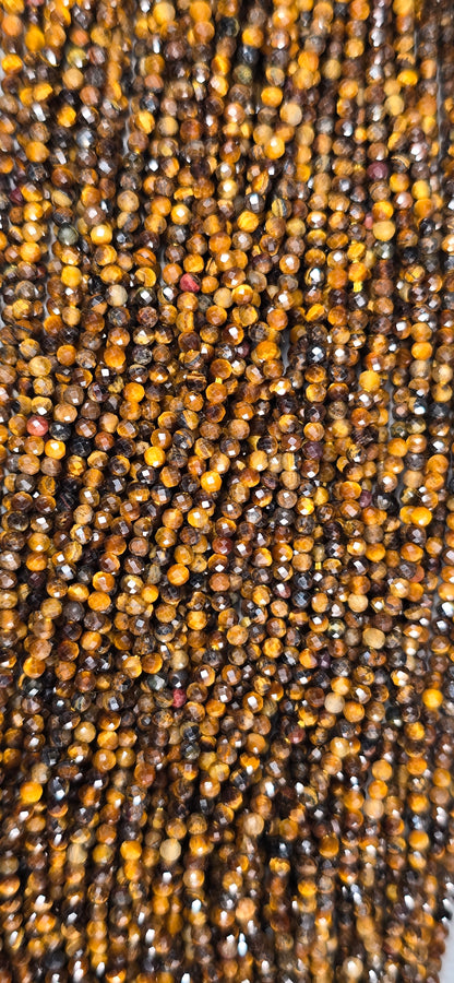 Tiger Eye Beads - Facet