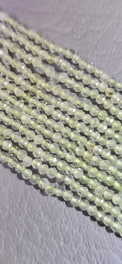 Prehnite Beads - Facet