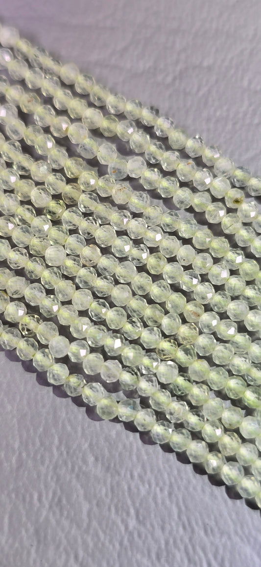 Prehnite Beads - Facet