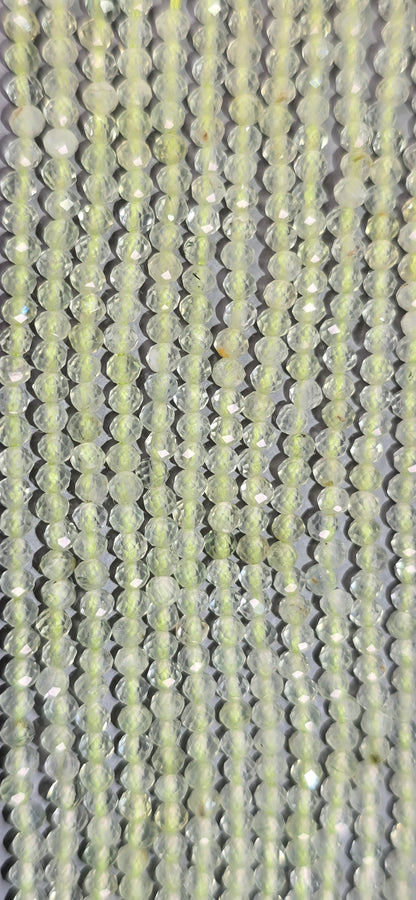 Prehnite Beads - Facet