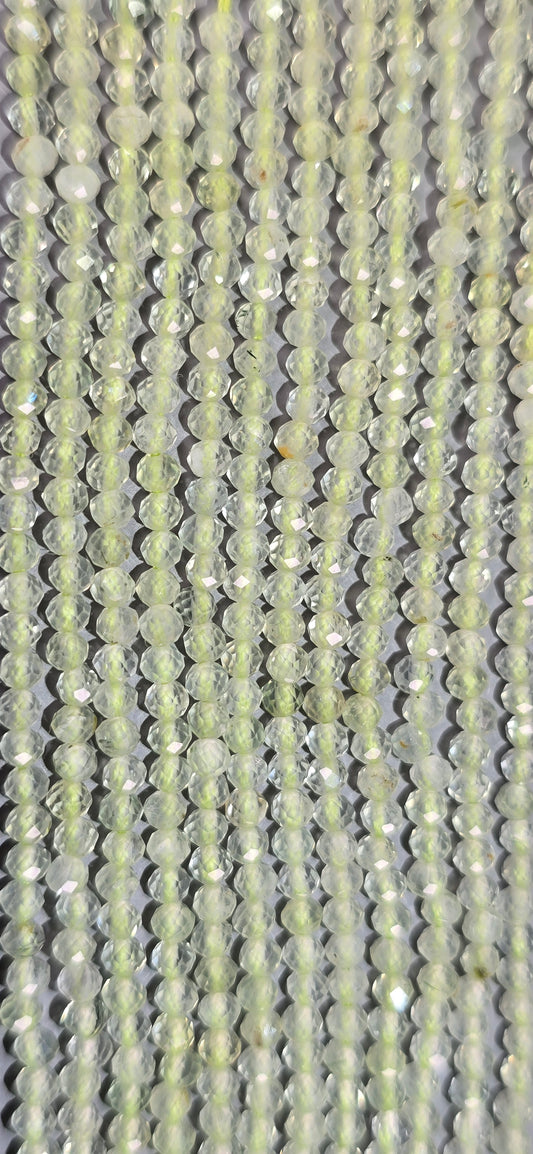 Prehnite Beads - Facet