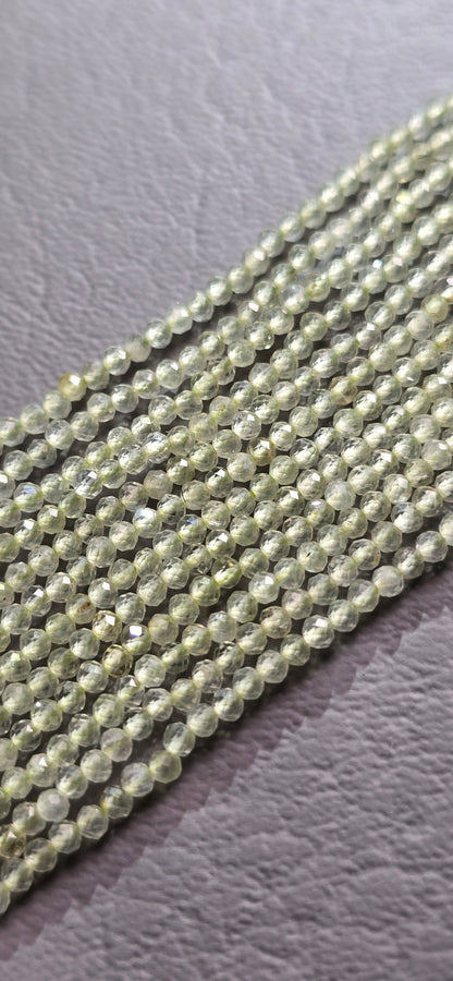 Prehnite Beads - Facet