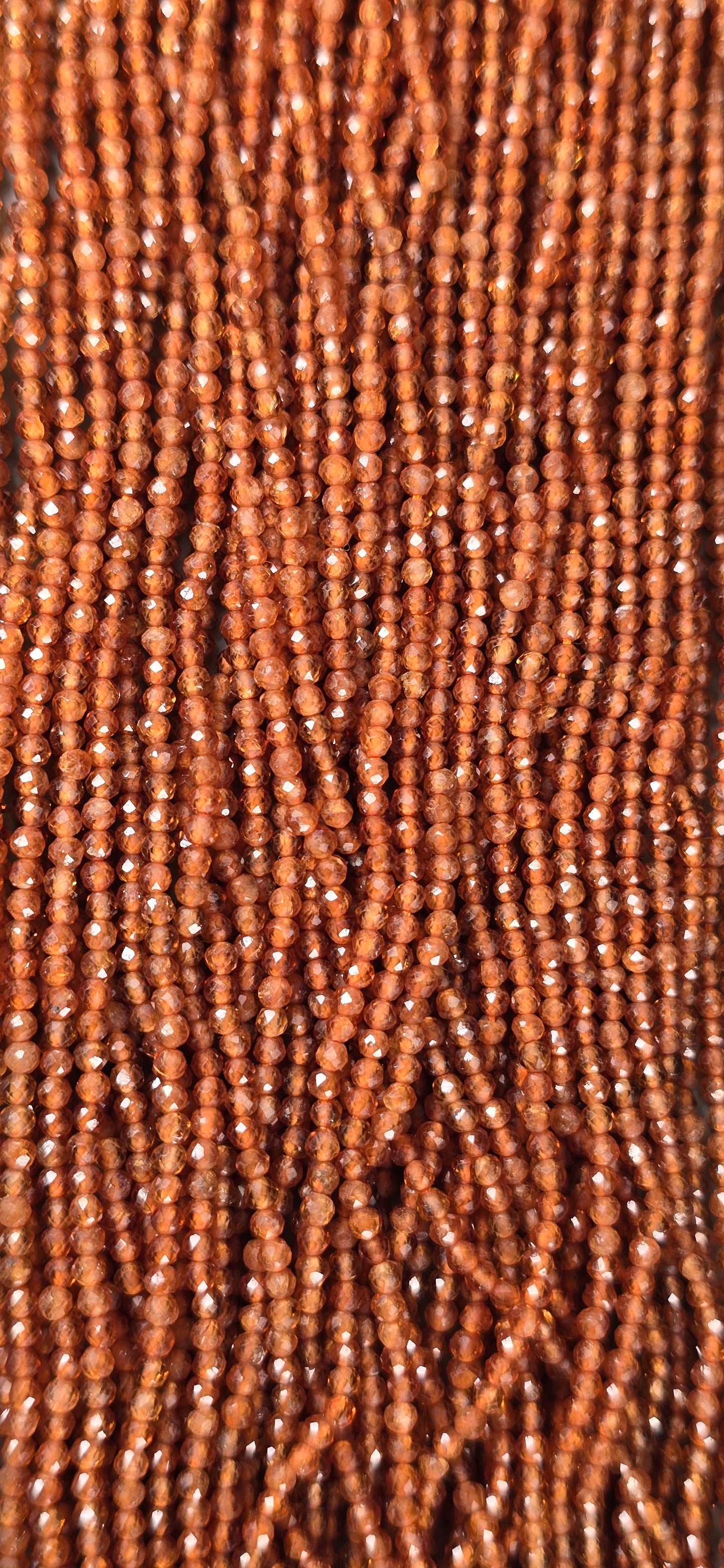 Champagne Quartz Beads - Facet