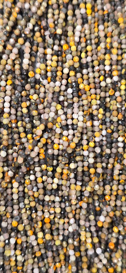 Bumblebee Jasper Beads - Facet
