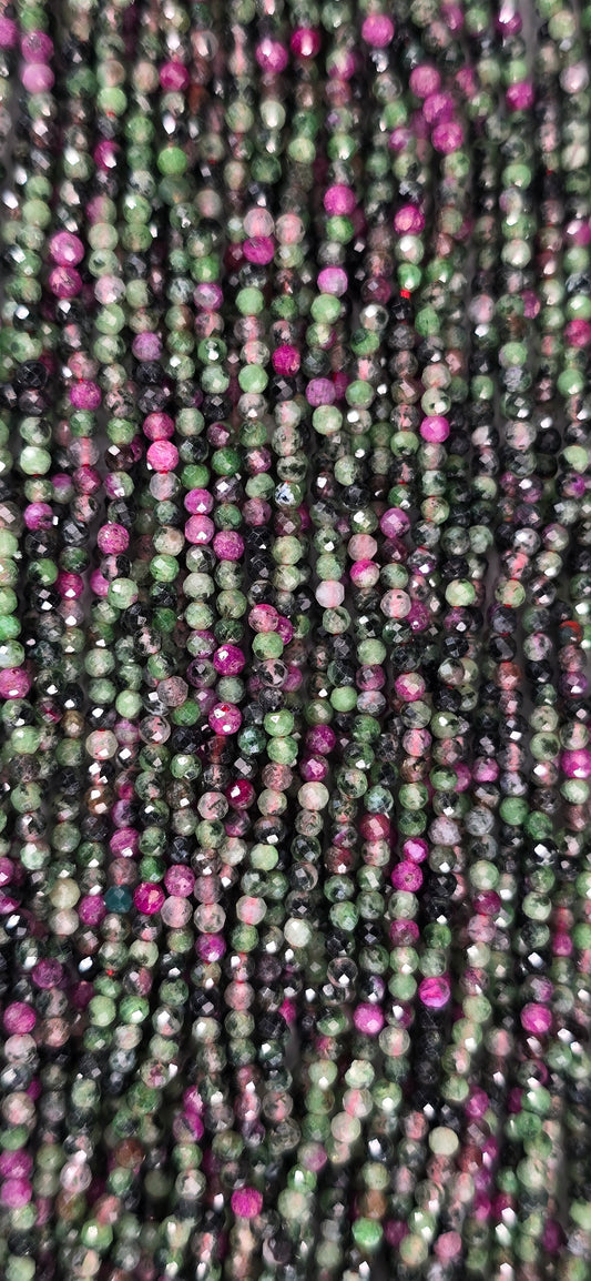 Ruby Zoisite Beads - Facet