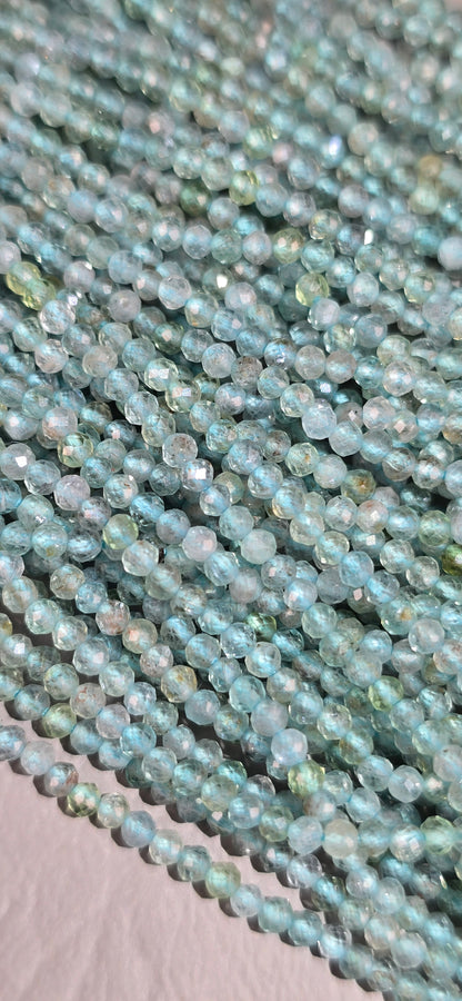 Sky Blue Apatite Beads - Facet