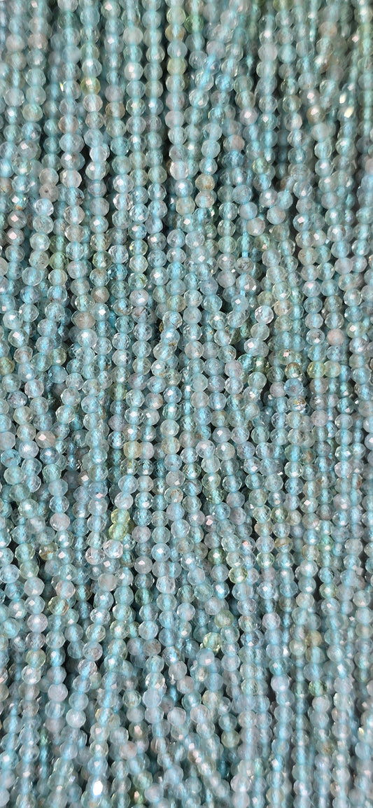 Sky Blue Apatite Beads - Facet