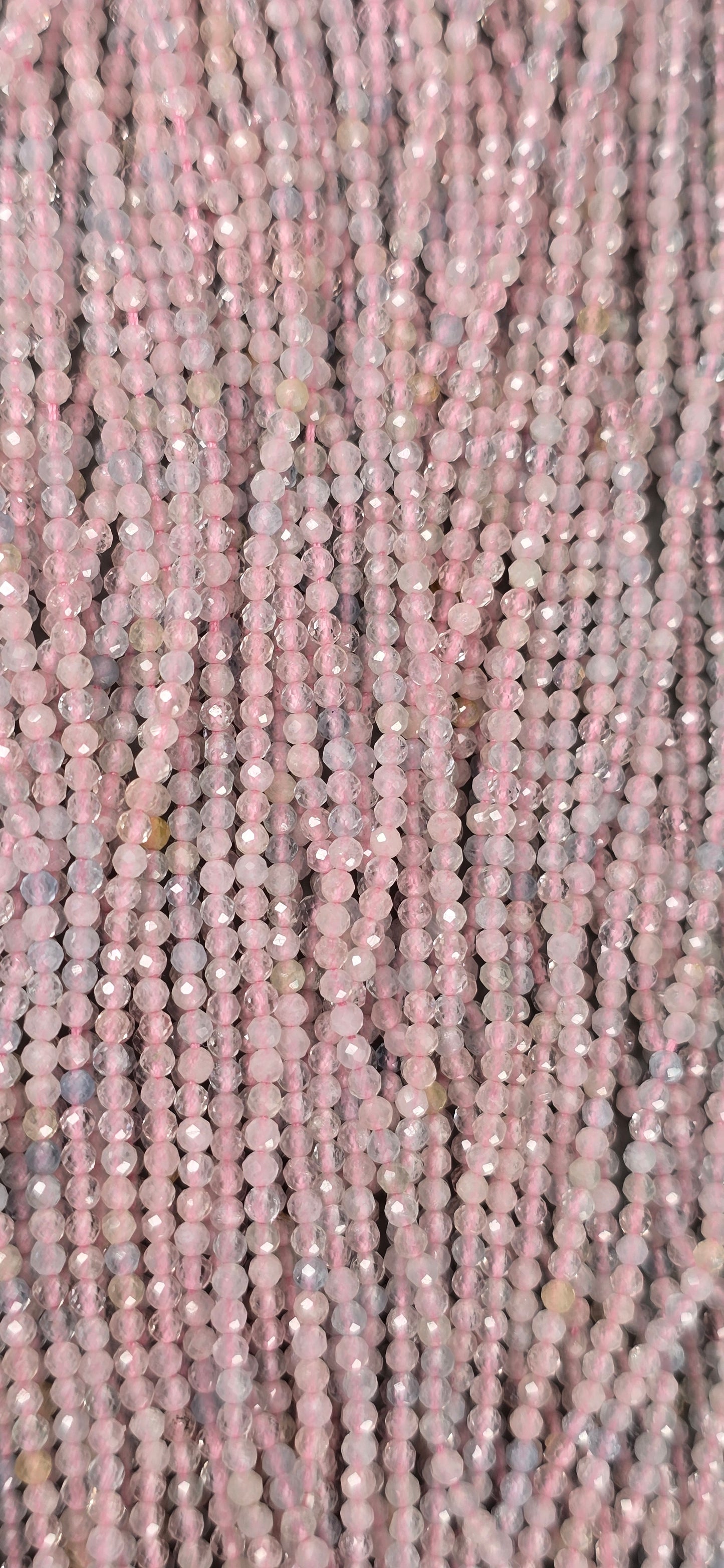 Morganite / Aquamarine Beads - Facet