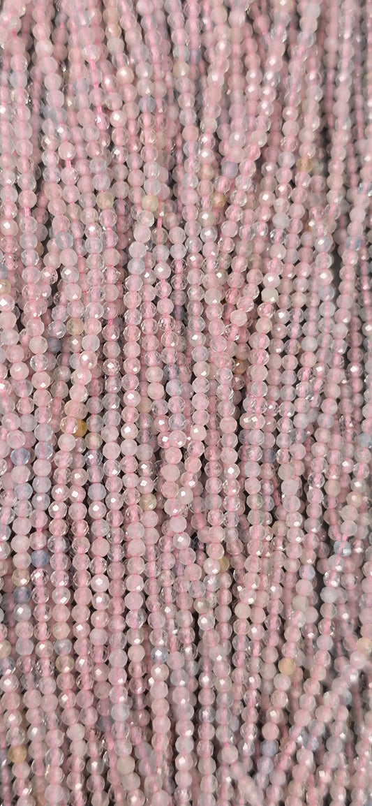 Morganite / Aquamarine Beads - Facet