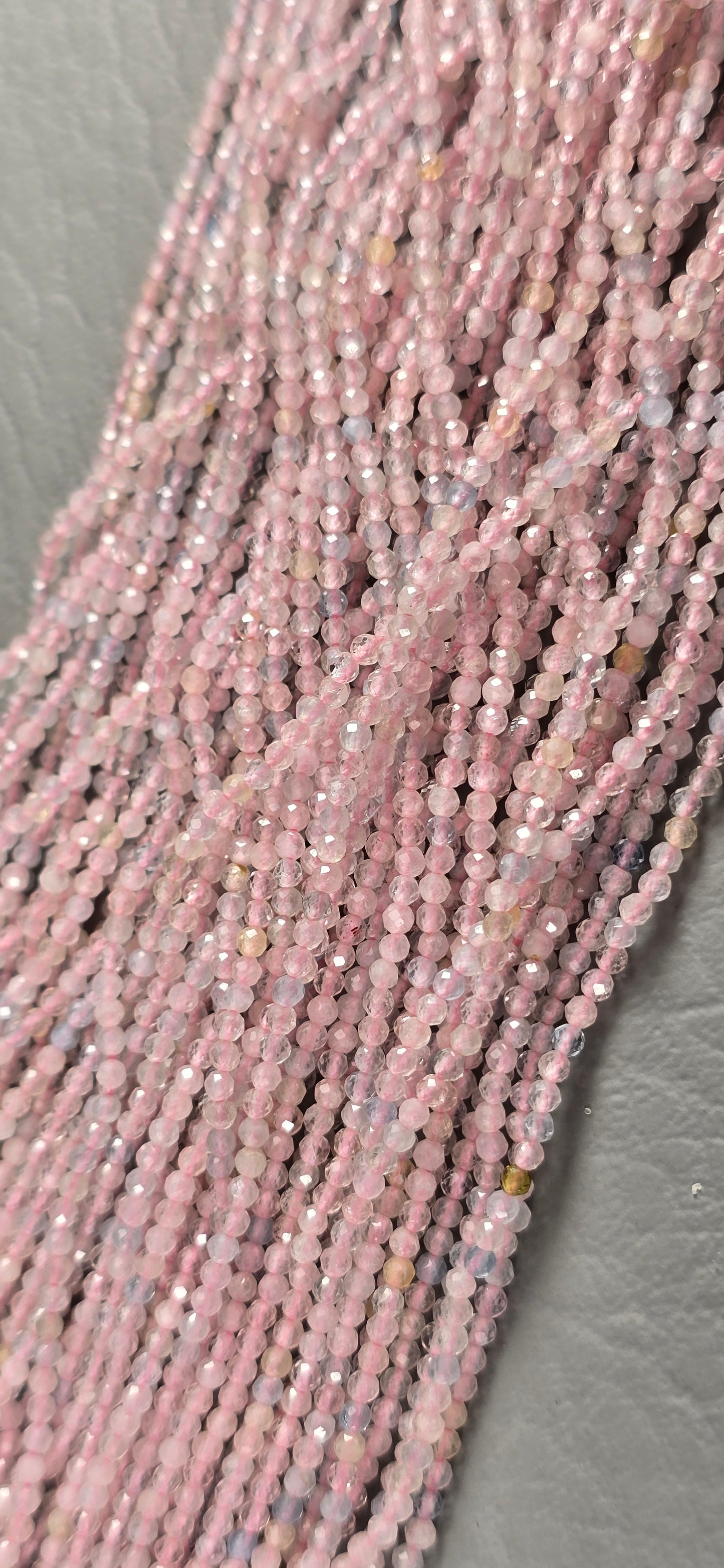 Morganite / Aquamarine Beads - Facet