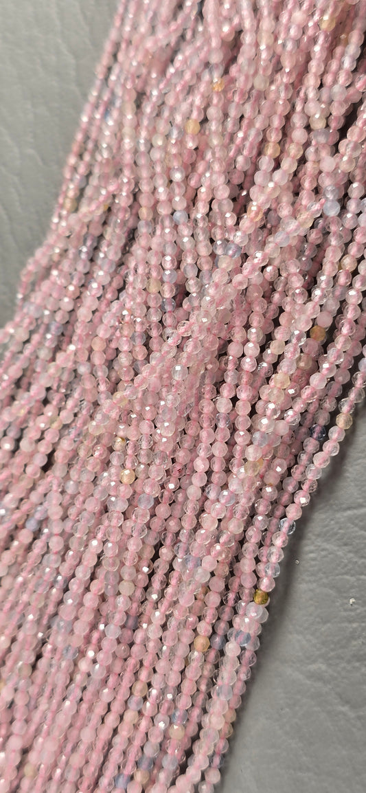 Morganite / Aquamarine Beads - Facet