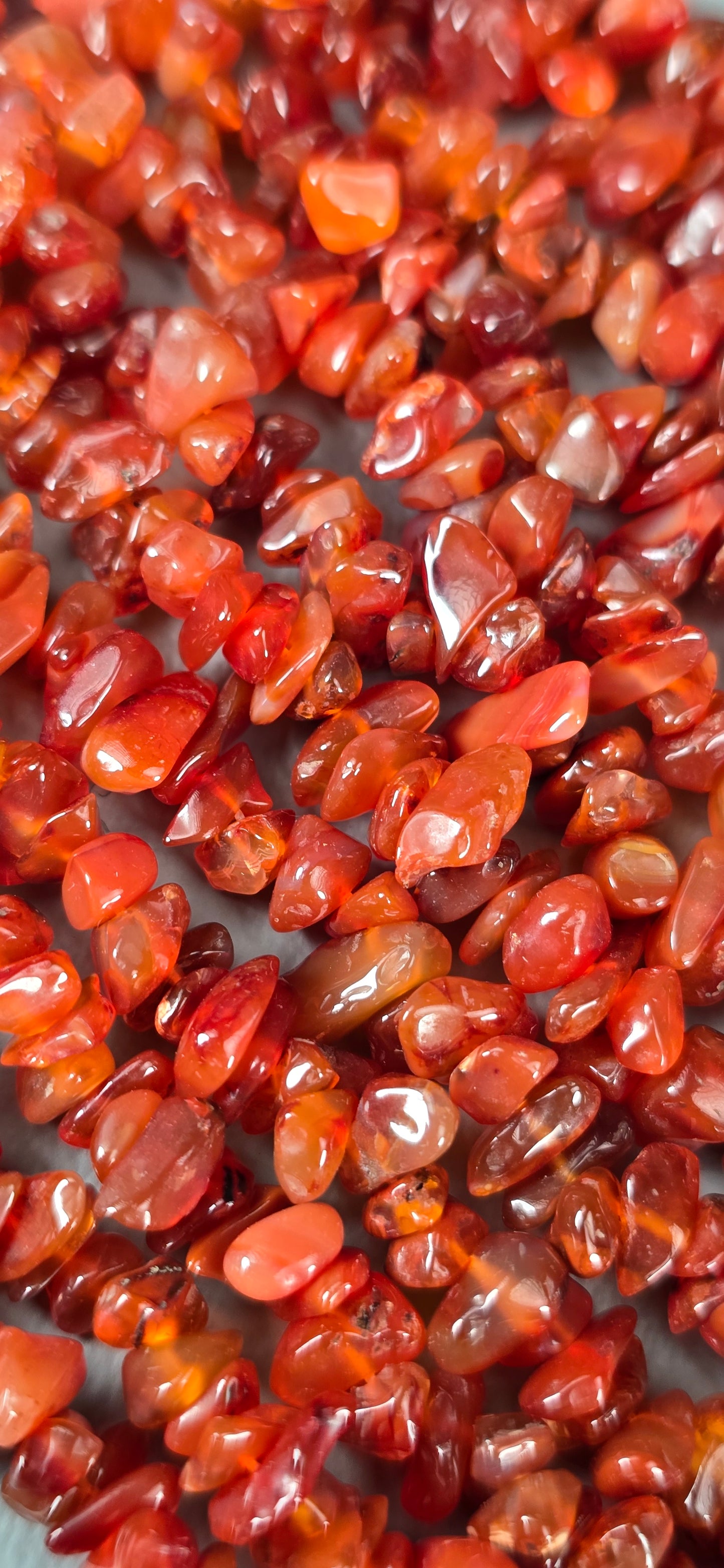 Carnelian Beads - Chip
