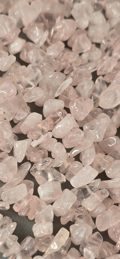Rose Quartz Beads - Chip