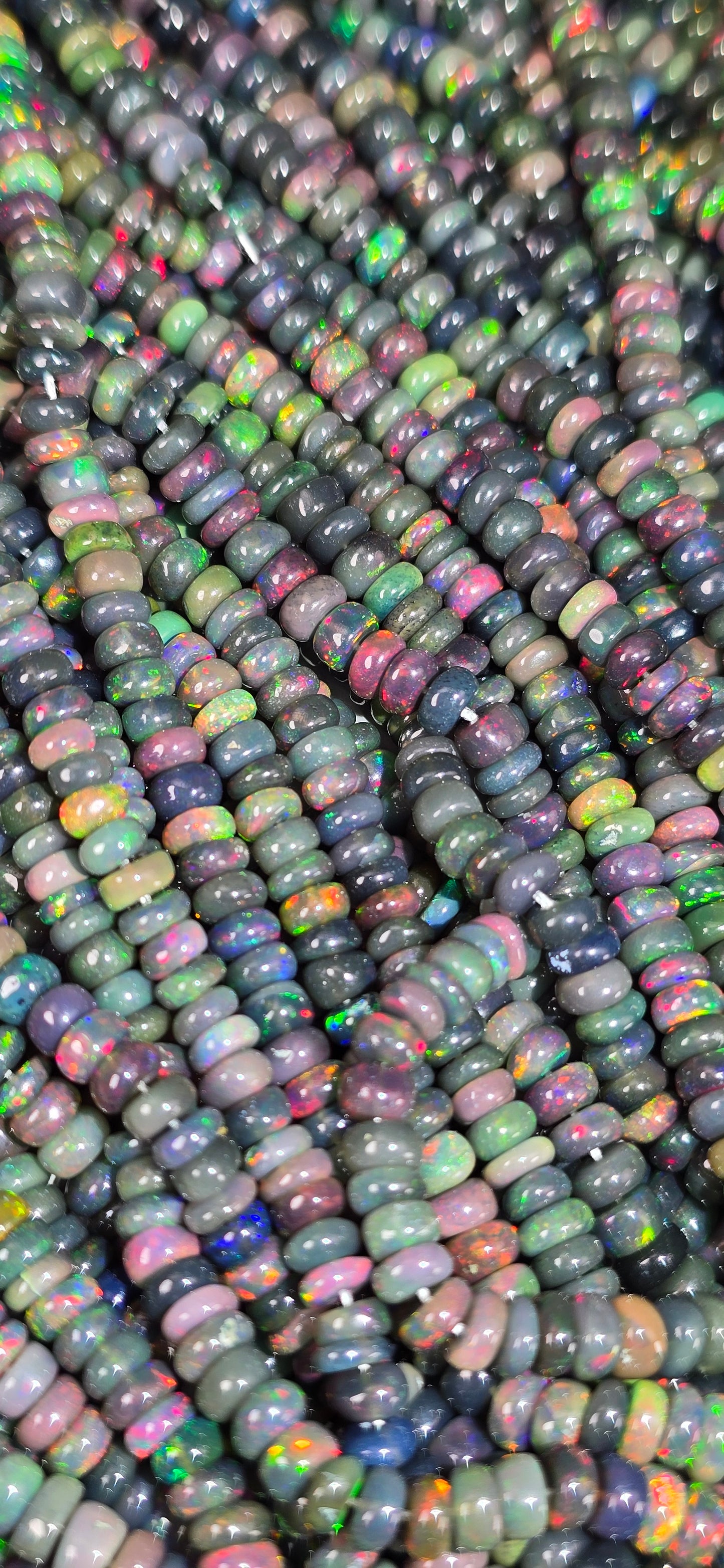 Ethiopian Opal High Grade Beads - Rondelle