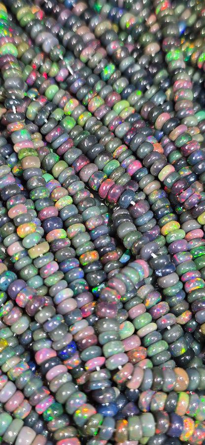 Ethiopian Opal High Grade Beads - Rondelle