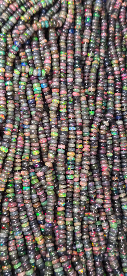 Ethiopian Opal High Grade Beads - Rondelle
