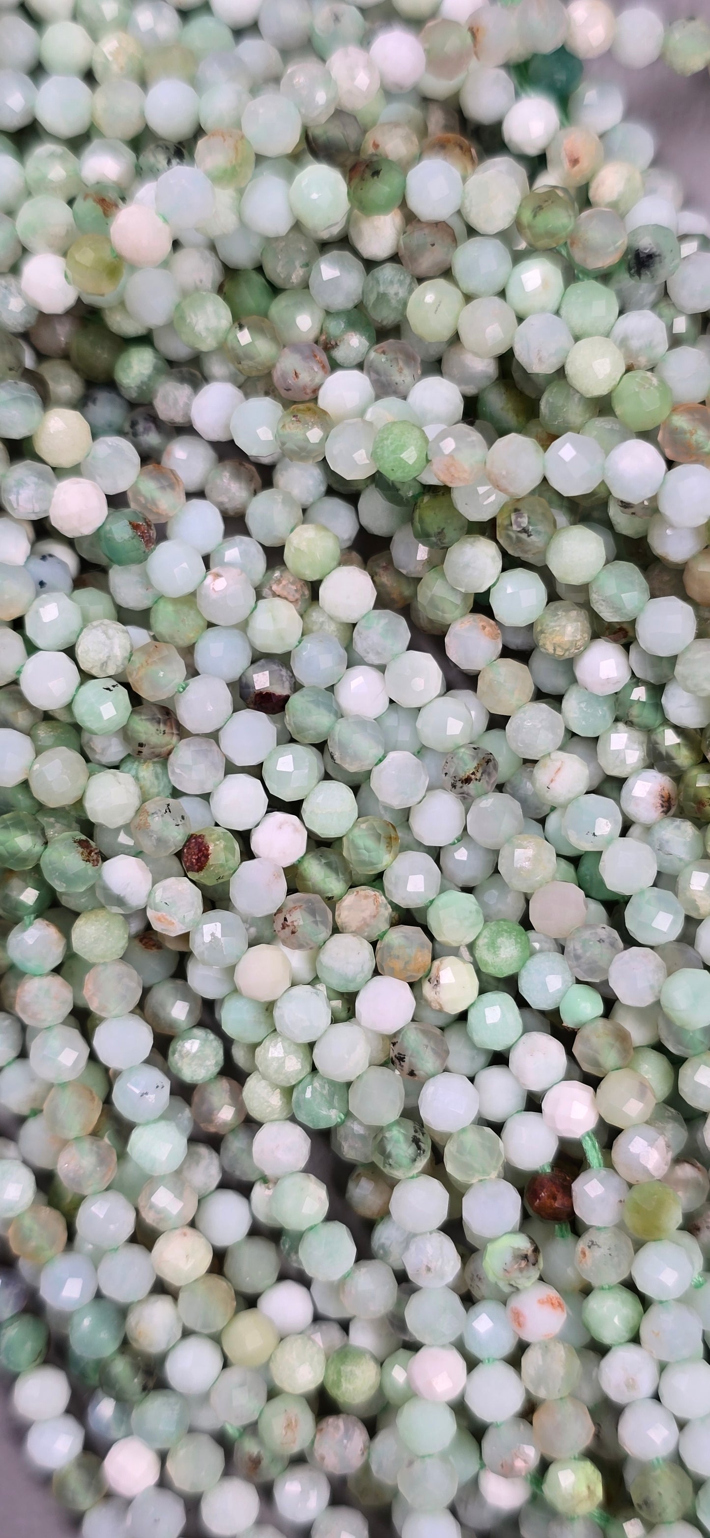 Chrysoprase Beads - Facet
