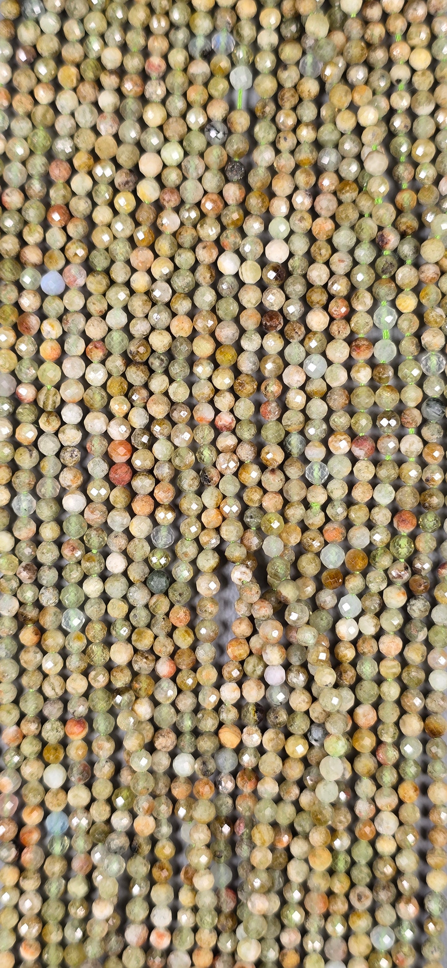 Green Opal Beads - Facet