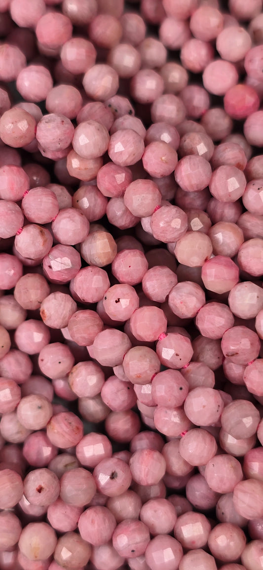Pink Opal Beads - Facet