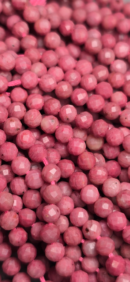 Rhodonite Beads - Facet