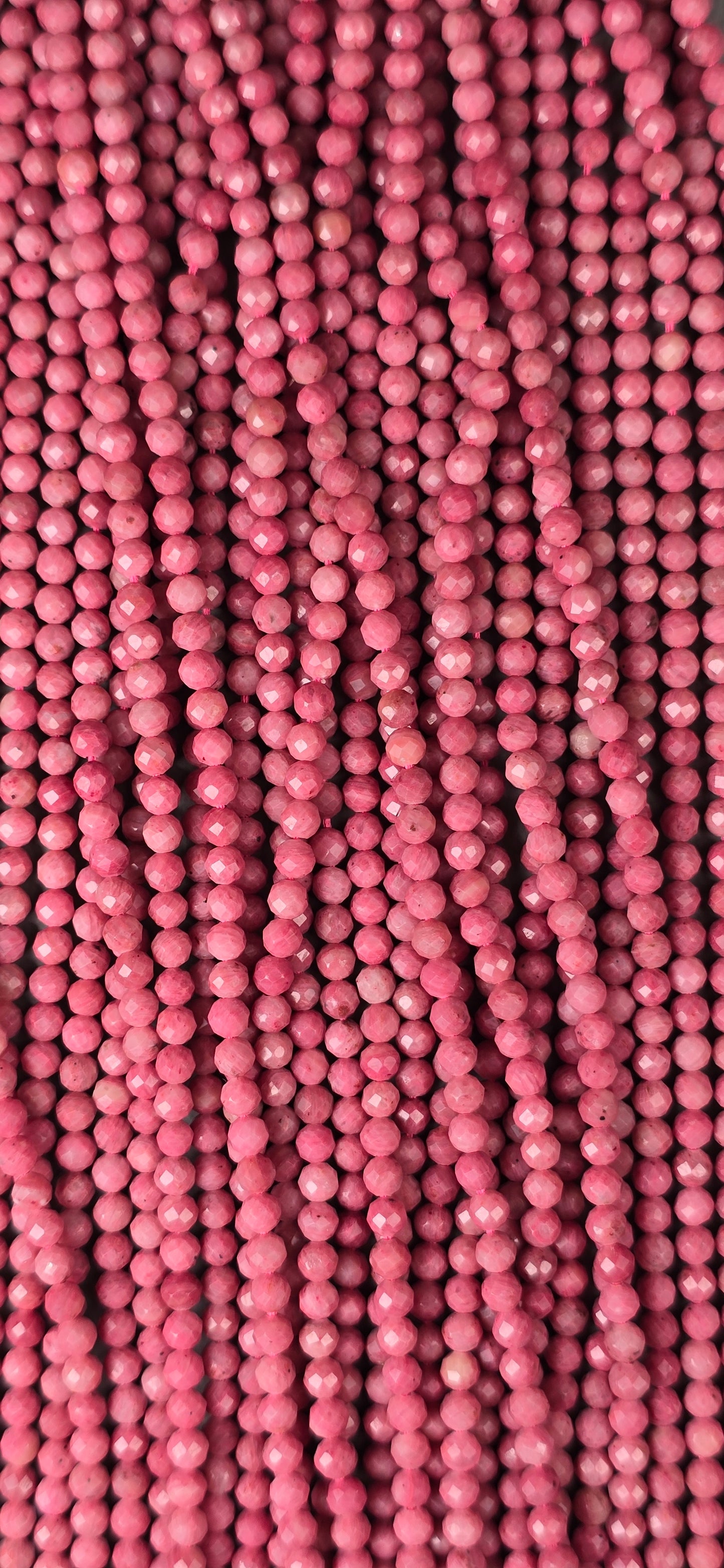 Rhodonite Beads - Facet