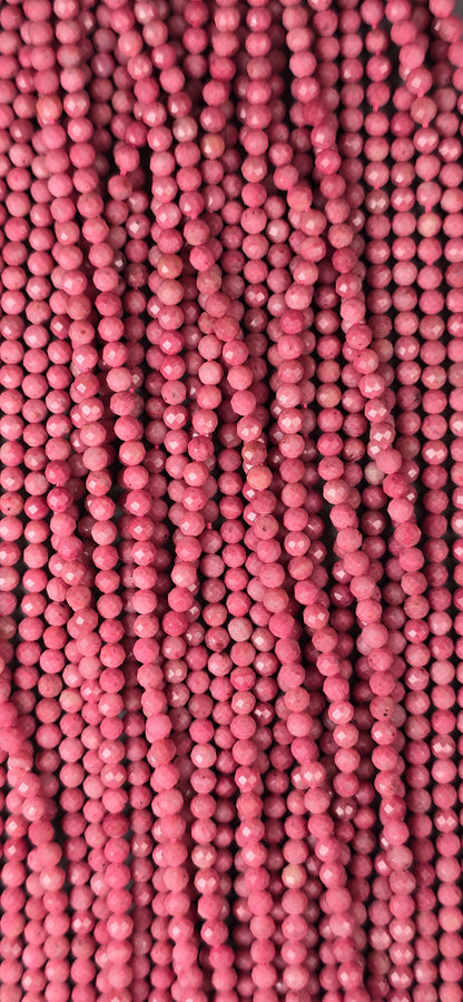 Rhodonite Beads - Facet