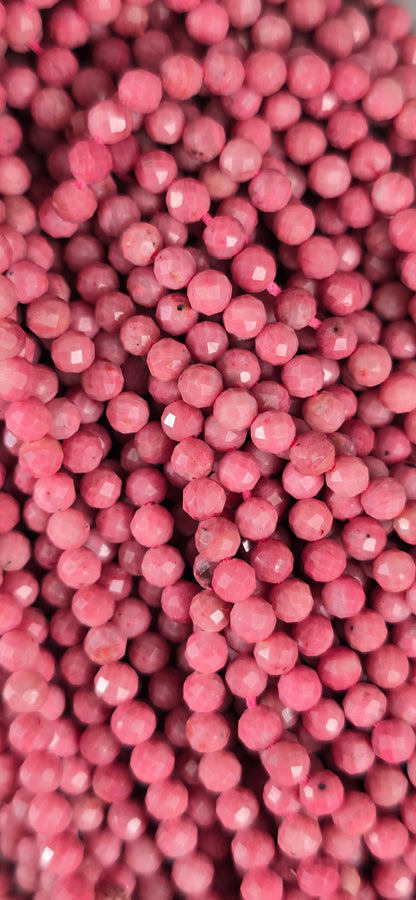 Rhodonite Beads - Facet