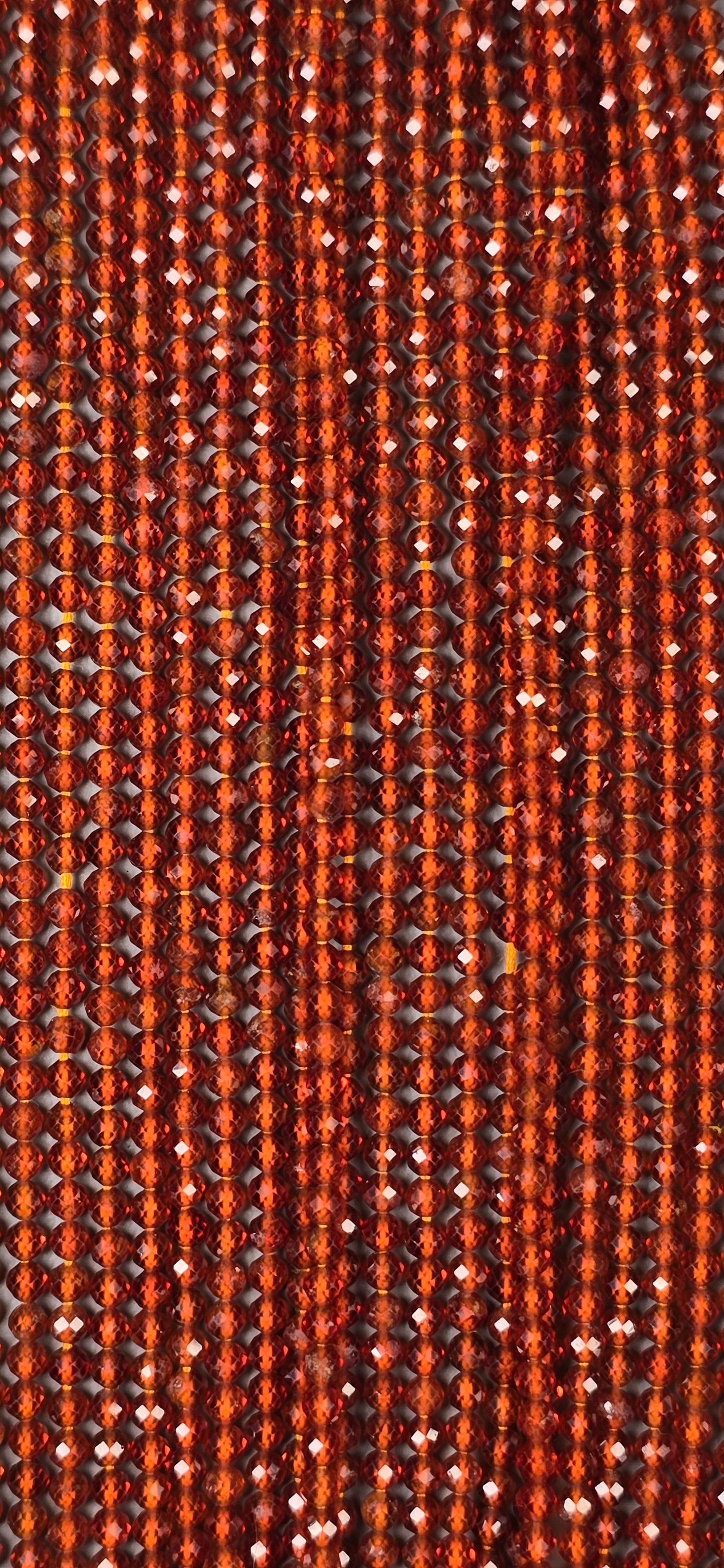 Hessonite Beads - Facet