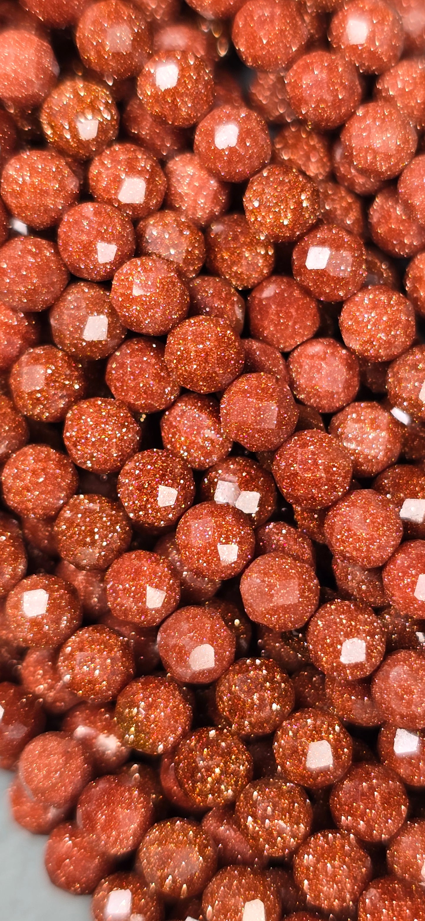 Goldstone Beads - Facet