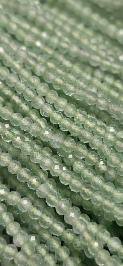 Prehnite Beads - Facet